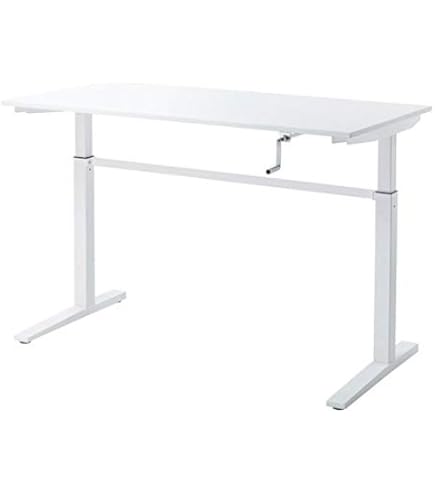 Amazon | TROTTEN トロッテン デスク 昇降式 - ホワイト 120x70